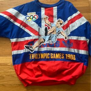 Adidas London Olympic Games Blue Red Jacket